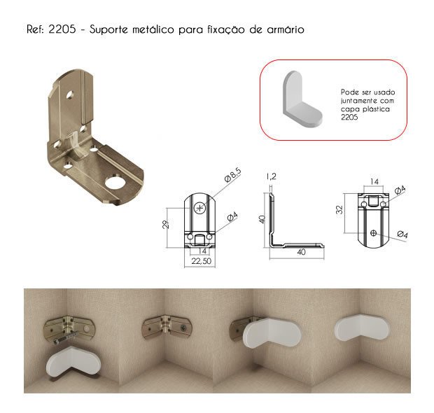 Escuadra Metálica en “Z” 57 x 30 x 30 x 1,9 mm ZB - Rumatari